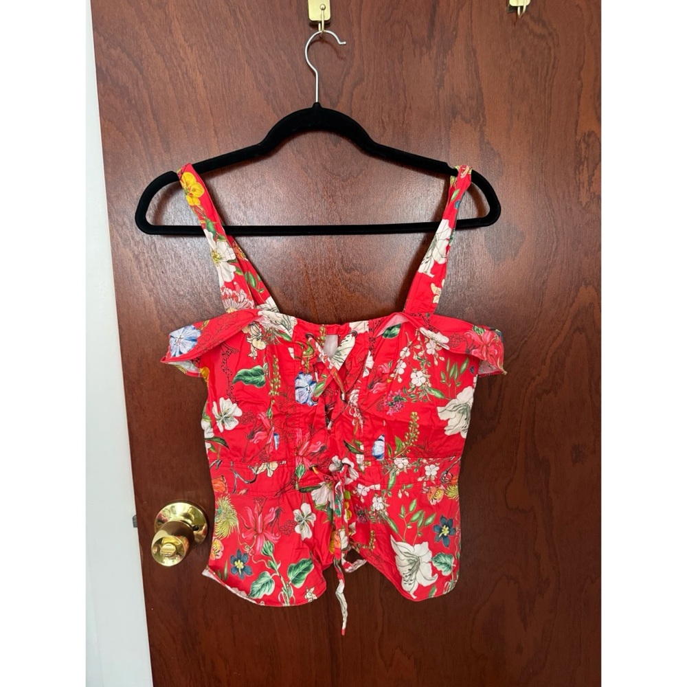 Parker Red Floral Skirt Set
